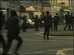 Photograph of riots in Portadowm, Armagh