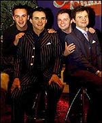 Ant and Dec with their waxwork doubles