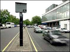 Speed camera in London