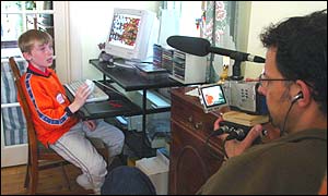 British teenager being filmed