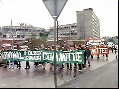 marchers in support of the hunger strikers