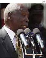 President Moi in Nairobi