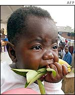 Foreign baby refugee in Abidjan
