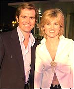 Grant Bovey with Anthea Turner