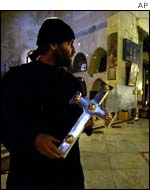 Priest at the Church of the Nativity