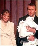 Madonna and Guy Ritchie with their son Rocco