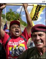 Chavez supporters