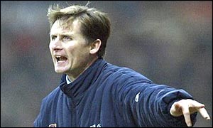 West Ham manager Glenn Roeder directs his team from the sidelines