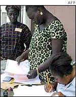 Registration officials