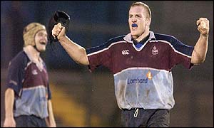 Leon Greef of Rotherham celebrates victory during 