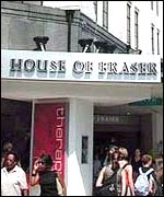 House of Fraser on Oxford Street 