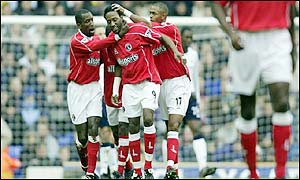 Euell gives the home side a scare, scoring his first after just 14 minutes