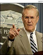 US Defence Secretary Donald Rumsfeld