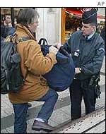 Paris man's bags are searched
