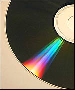 Close-up of a CD