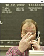 Trader at German Stock Exchange