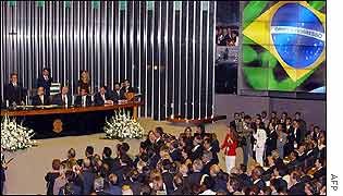 Lula gives speech to Congress