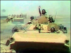 Iraqi tank in Kuwait