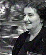 Former Israeli Prime Minister Golda Meir