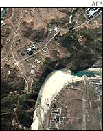 Satellite photo of the Yongbyon plant