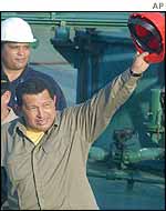 Venezuelan President Hugo Chavez