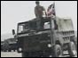 Photograph of British military convoy in Northern Iraq