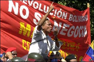 Pro-Chavez supporters