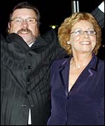 Ricky Tomlinson and his wife Rita