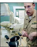 Dr Jeff Georgia onboard the USNSF Comfort 