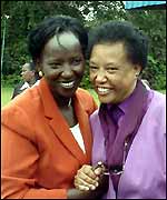 Linah Jebii Kilimo, minister of state in the vice-president's office (left) and Betty Njeri Tett, asst minister of Local Government.