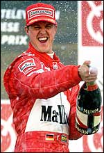 Ferrari's Michael Schumacher