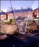A rundown housing estate 