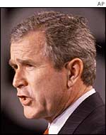 US President George W Bush
