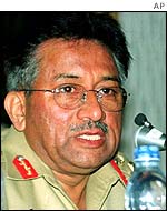Pakistani President Pervez Musharraf
