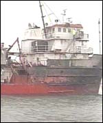 The survey ship Tornado