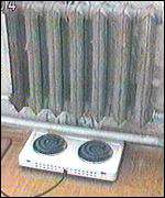 Defrosting a frozen radiator