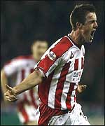 Tonge turns away after his winner