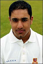 Ravi Bopara of the England under-19 team