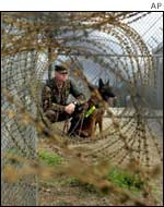 US Army soldier on duty at Guantanamo US Naval Base 