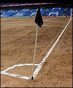 The Stamford Bridge pitch before the Chelsea v Charlton Premiership fixture