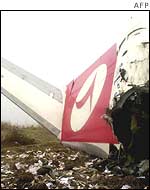 Crashed Turkish Airlines plane