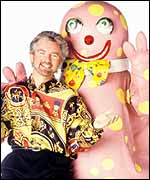 Noel Edmonds and Mr Blobby