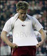 Southampton striker James Beattie celebrates against Middlesbrough