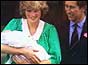 Princess Diana and Prince Charles with Prince William