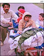 Kurd refugees in 1991