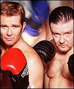 Bovey, left, and Gervais