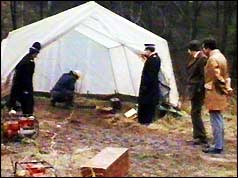 Crime scene in Bathpool Park, Staffordshire