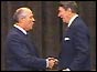 Michael Gorbachev and Ronald Reagan