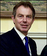 British Prime Minister Tony Blair