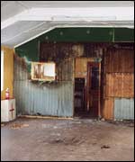 The inside of the old scout hall in Abertillery